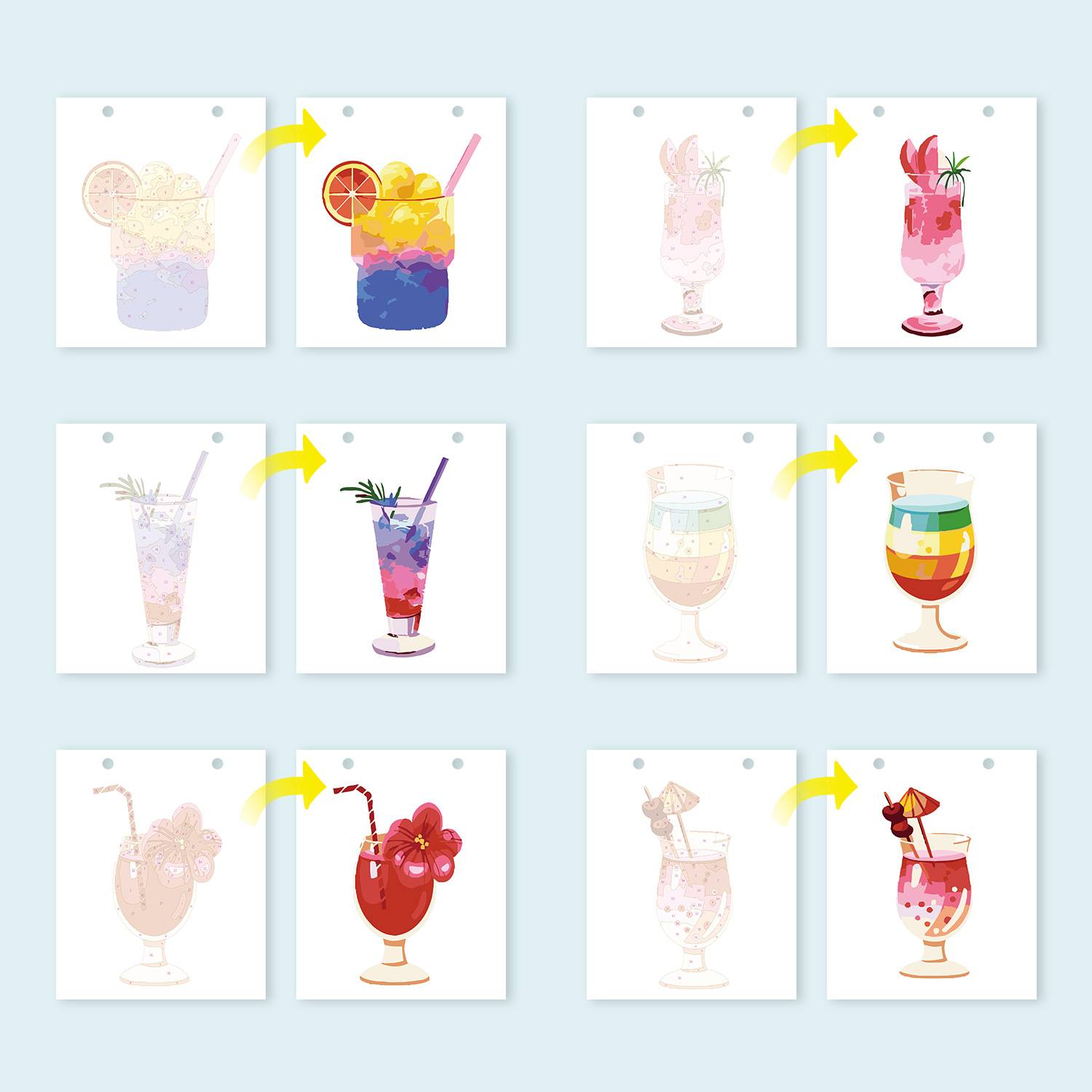 Colorful Cocktail Scenes Calendar 2026 - Detail 7