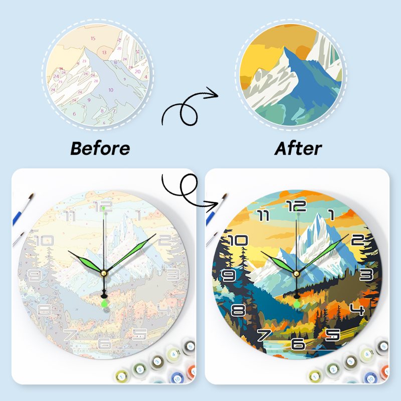 Gorgeous Landscape Clock – Nature’s Beauty - Detail 7