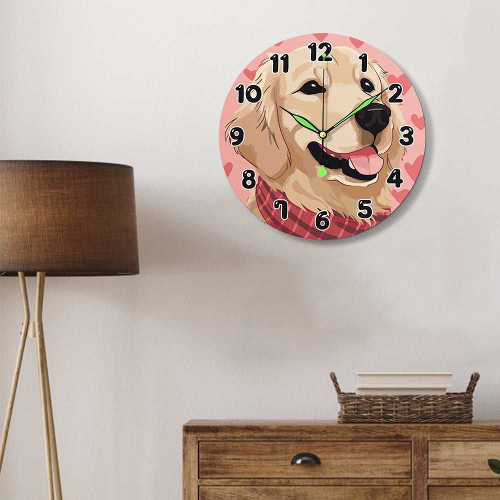 Playful Dog Clock – Happy Hours - Detail 3