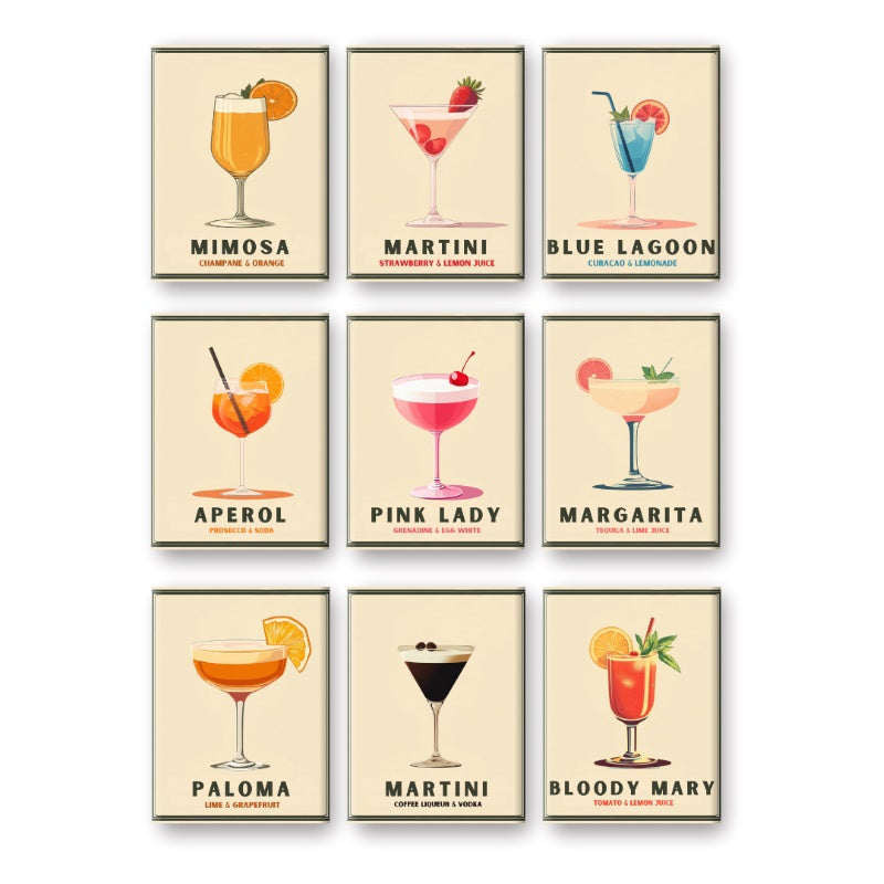 Pastel Cocktail Dreams Mini Set - Paint by Numbers Kit
