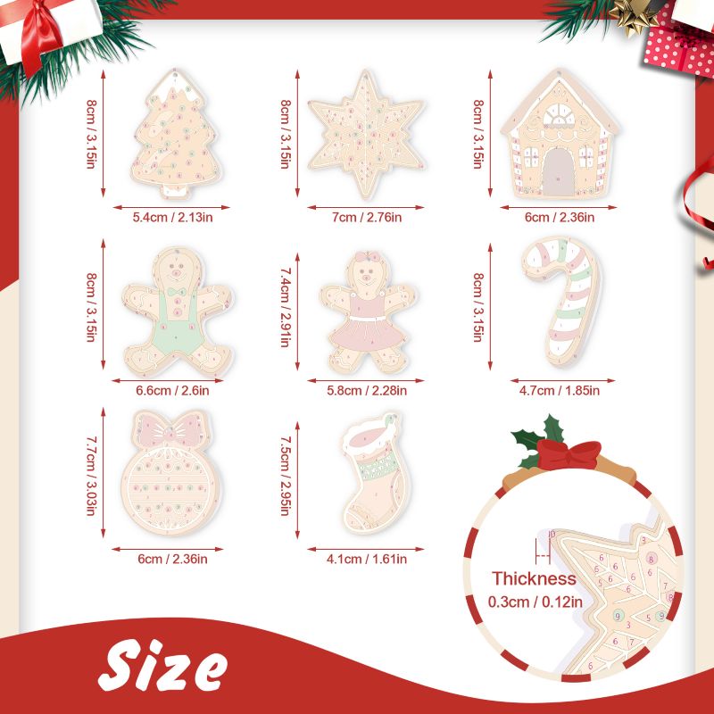 Sweet Gingerbread Ornaments | Christmas Set - Detail 10