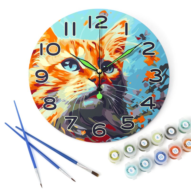 Charming Cat Clock – Artistic Timepiece - Detail 10