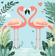 Flamingo Love Duo - Paint by Numbers Kit