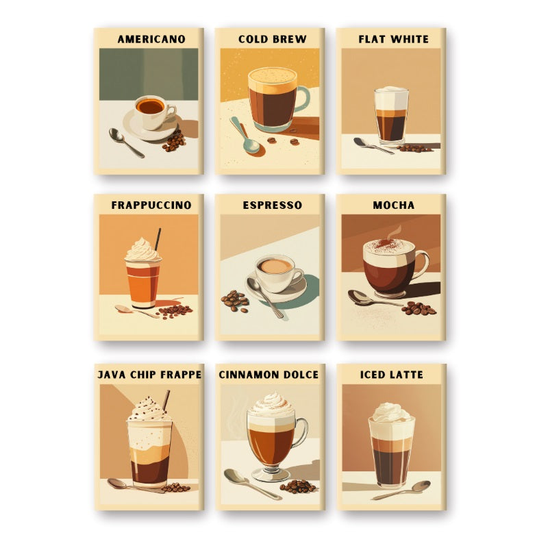 Coffee & Cream Mini Masterpieces - Paint by Numbers Kit