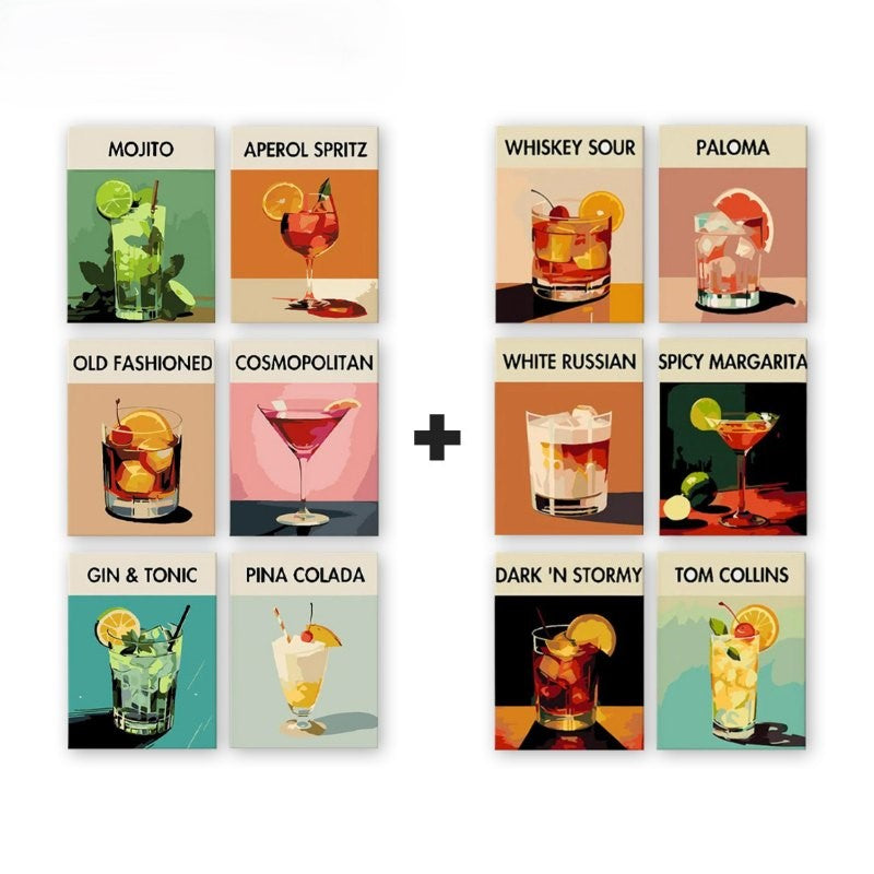 Deluxe Cocktail Party Mini Set - Paint by Numbers Kit