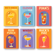UK Cocktail Classics Mini Collection - Paint by Numbers Kit