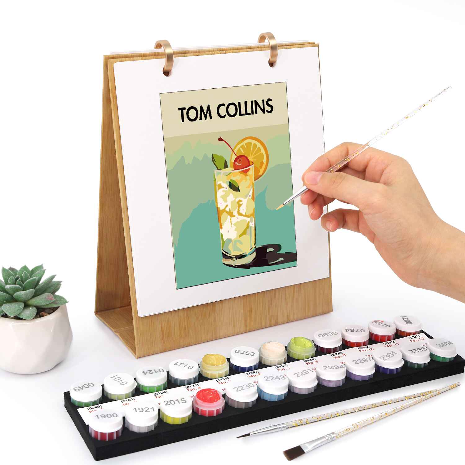 Elegant Cocktail Art Desk Calendar 2026 - Detail 10