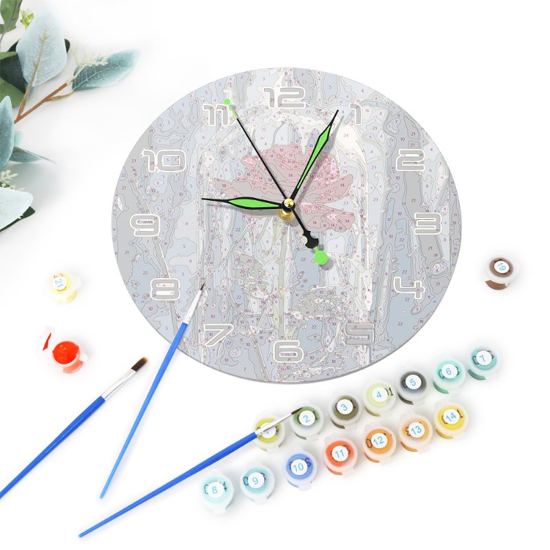 Romantic Rose in a Glass Clock - Detail 6