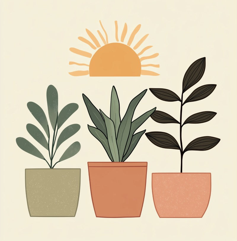 Lush Plant Trio - Paint by Numbers Kit