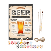 Worldly Beer Celebration Poster - Paint by Numbers Kit