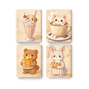 Cute Critters & Treats Set - Paint by Numbers Kit