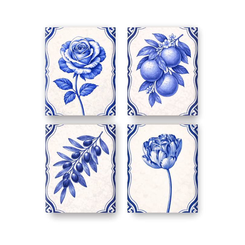 Blue Delft Garden Minis - Paint by Numbers Kit