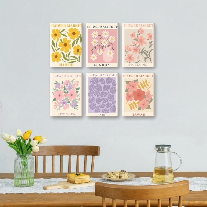 Blooming Market Mini Paintings - Detail 2