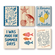 Seaside Serenity Mini Paintings Set - Paint by Numbers Kit