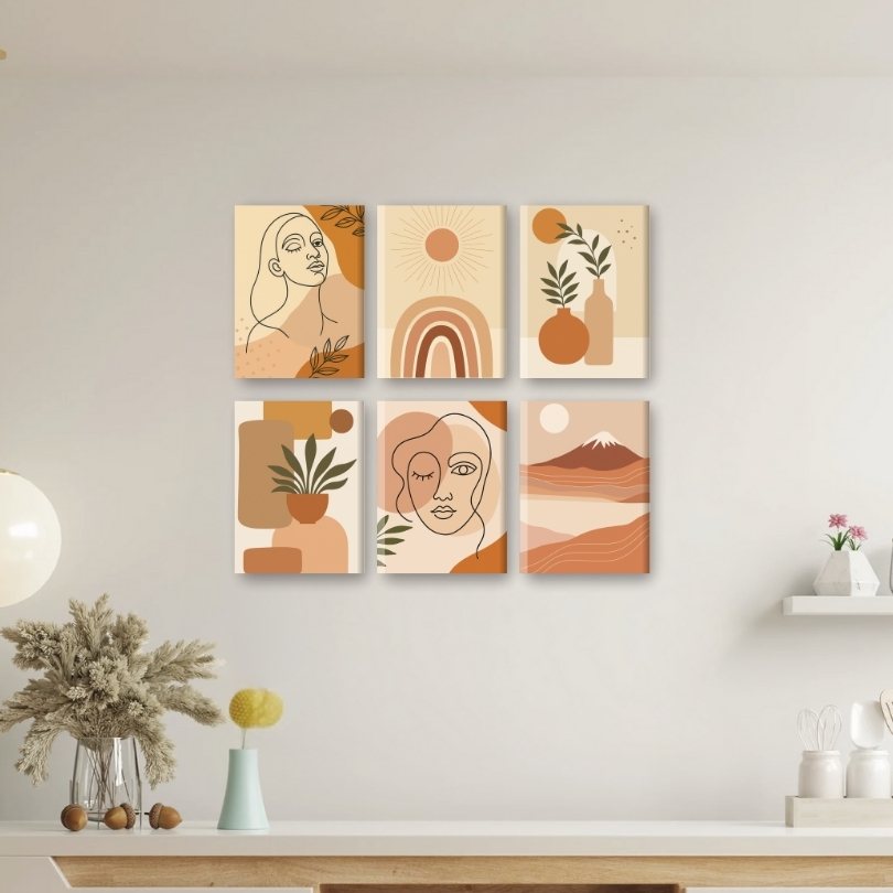 Boho Chic Mini Paintings Set - Detail 2