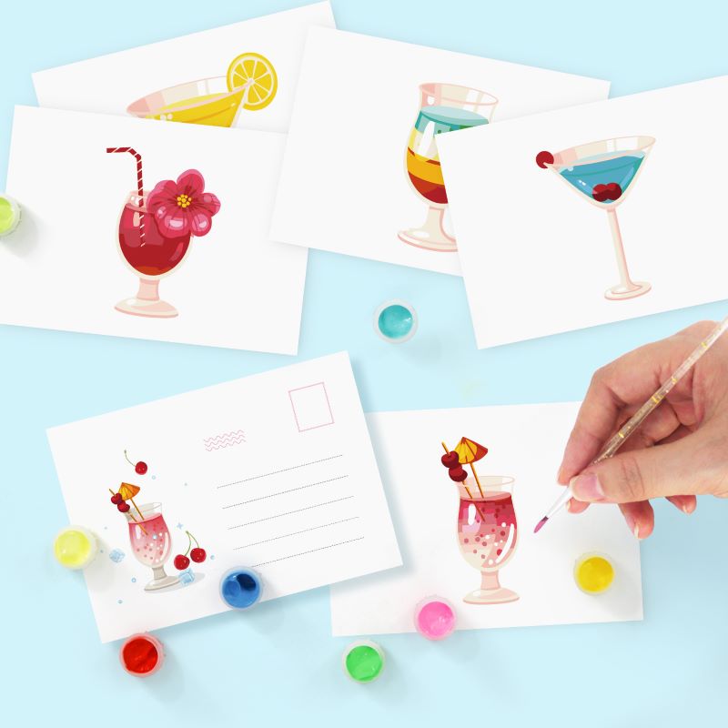 Vibrant Cocktail Postcards - Detail 4