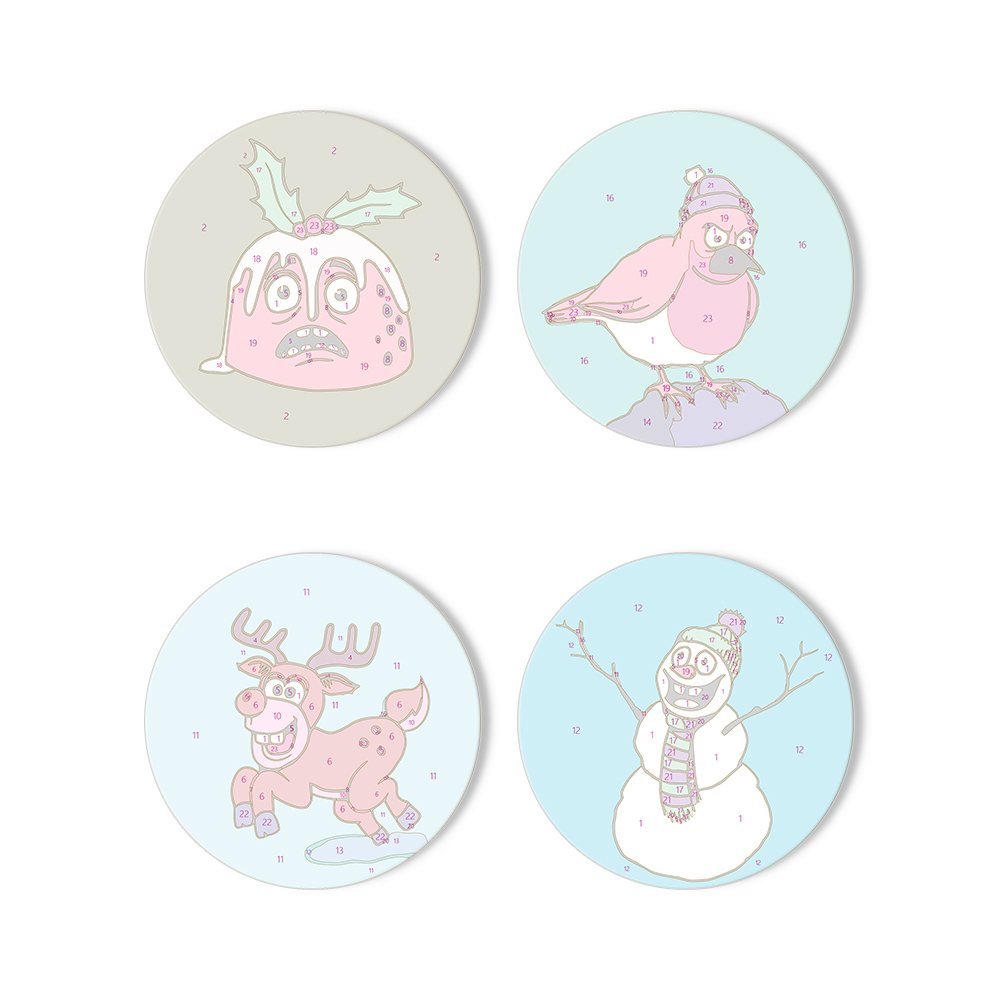 Festive Coasters: Christmas Cheer - Detail 4