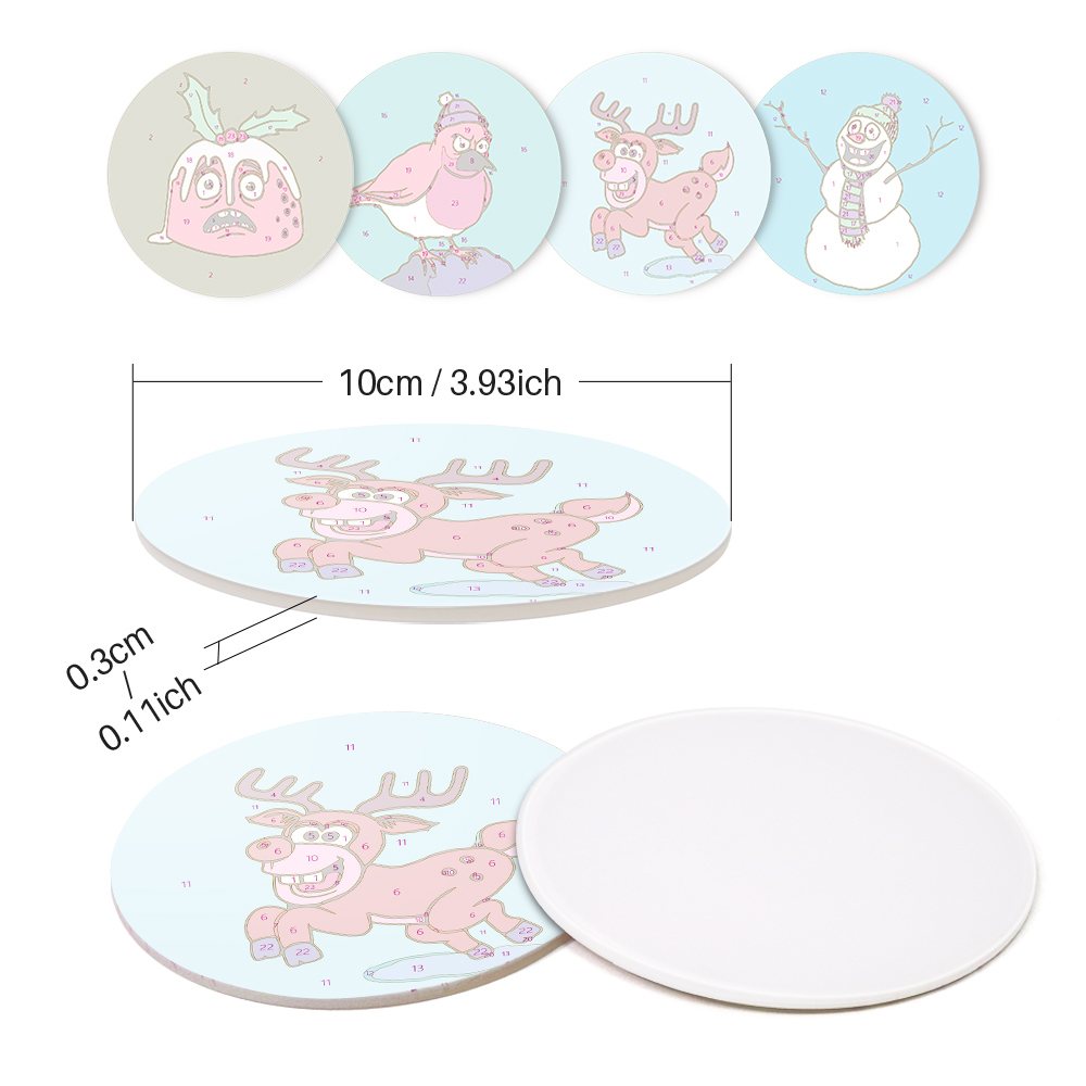 Festive Coasters: Christmas Cheer - Detail 3