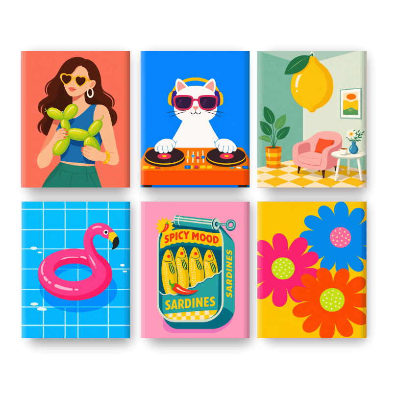 Vibe & Color Fun Set - Paint by Numbers Kit