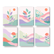 6 Mini Paintings - Pastel Dreamscapes - Paint by Numbers Kit