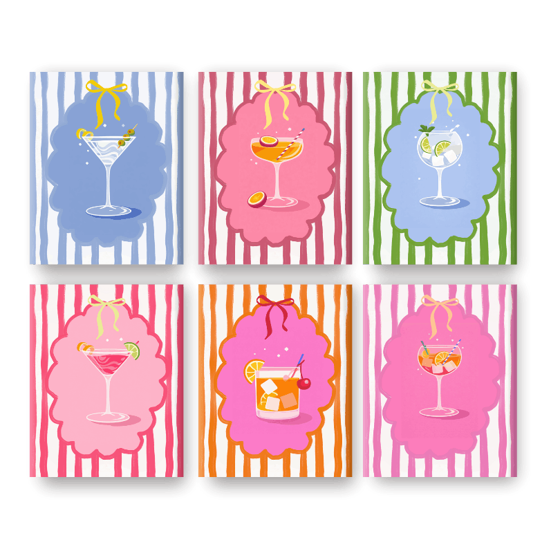 Trendy Sip & Paint Set - Paint by Numbers Kit