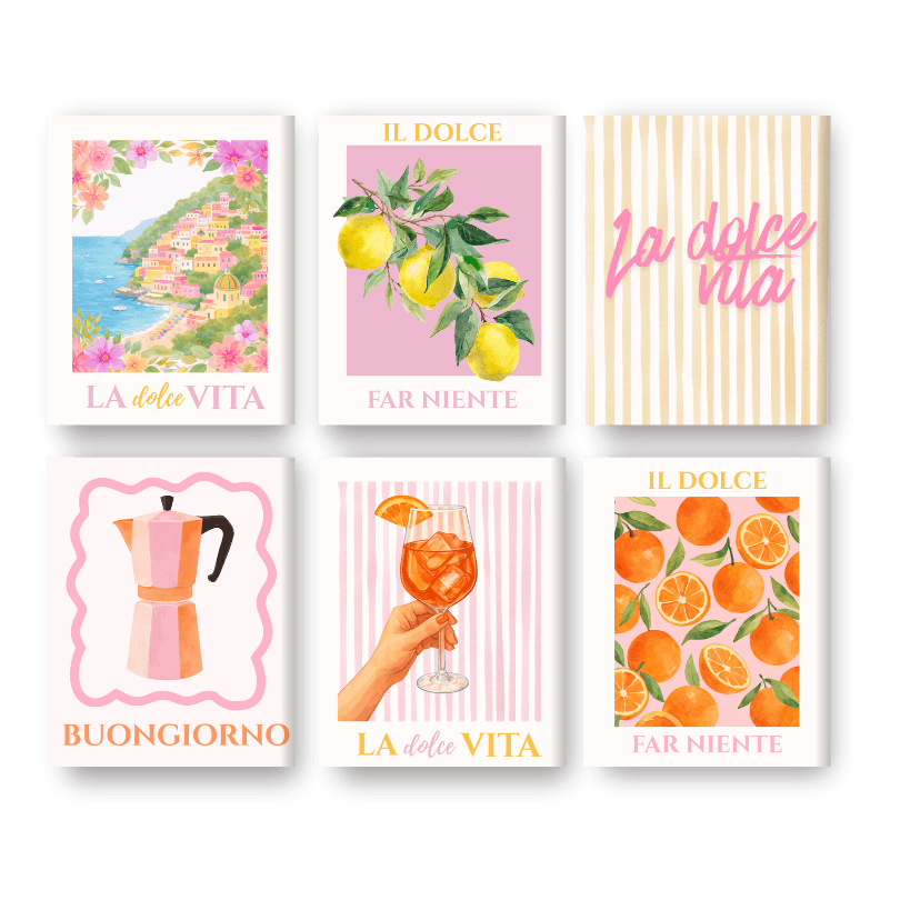 Pink Dolce Vita Mini Set - Paint by Numbers Kit