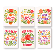 Blooming Quotes & Colorful Flowers - Paint by Numbers Kit