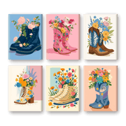 Flower Boots Artistic Set - Paint by Numbers Kit