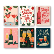 Tipsy Holiday Cheers Mini Set - Paint by Numbers Kit