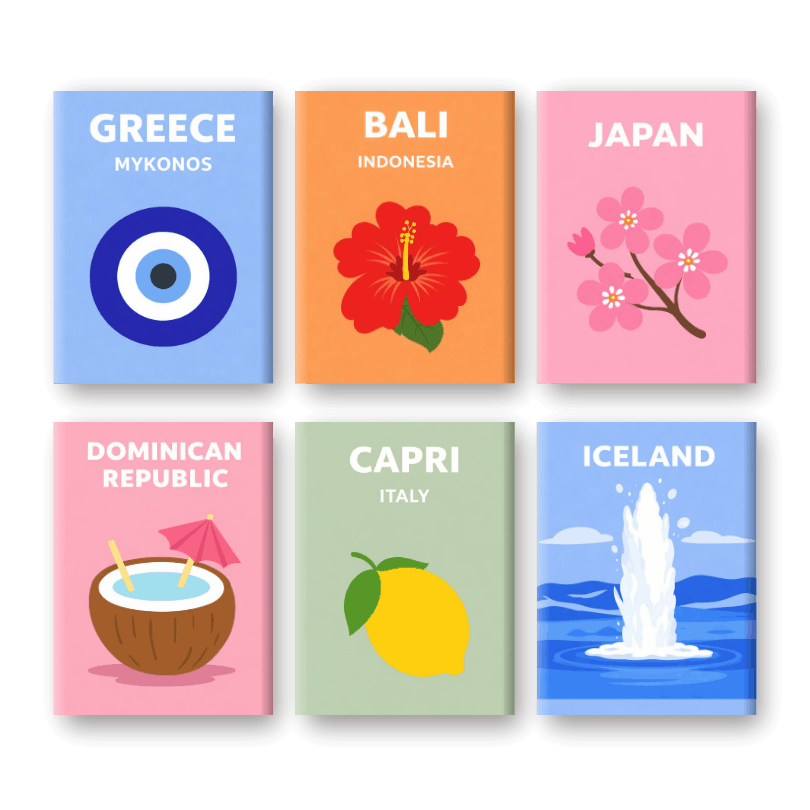 Global Wonders Mini Collection - Paint by Numbers Kit