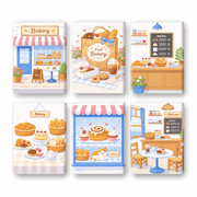 Fresh Bakery Delights Mini Collection - Paint by Numbers Kit