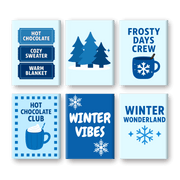 Cool Winter Wonderland Mini Paintings - Paint by Numbers Kit