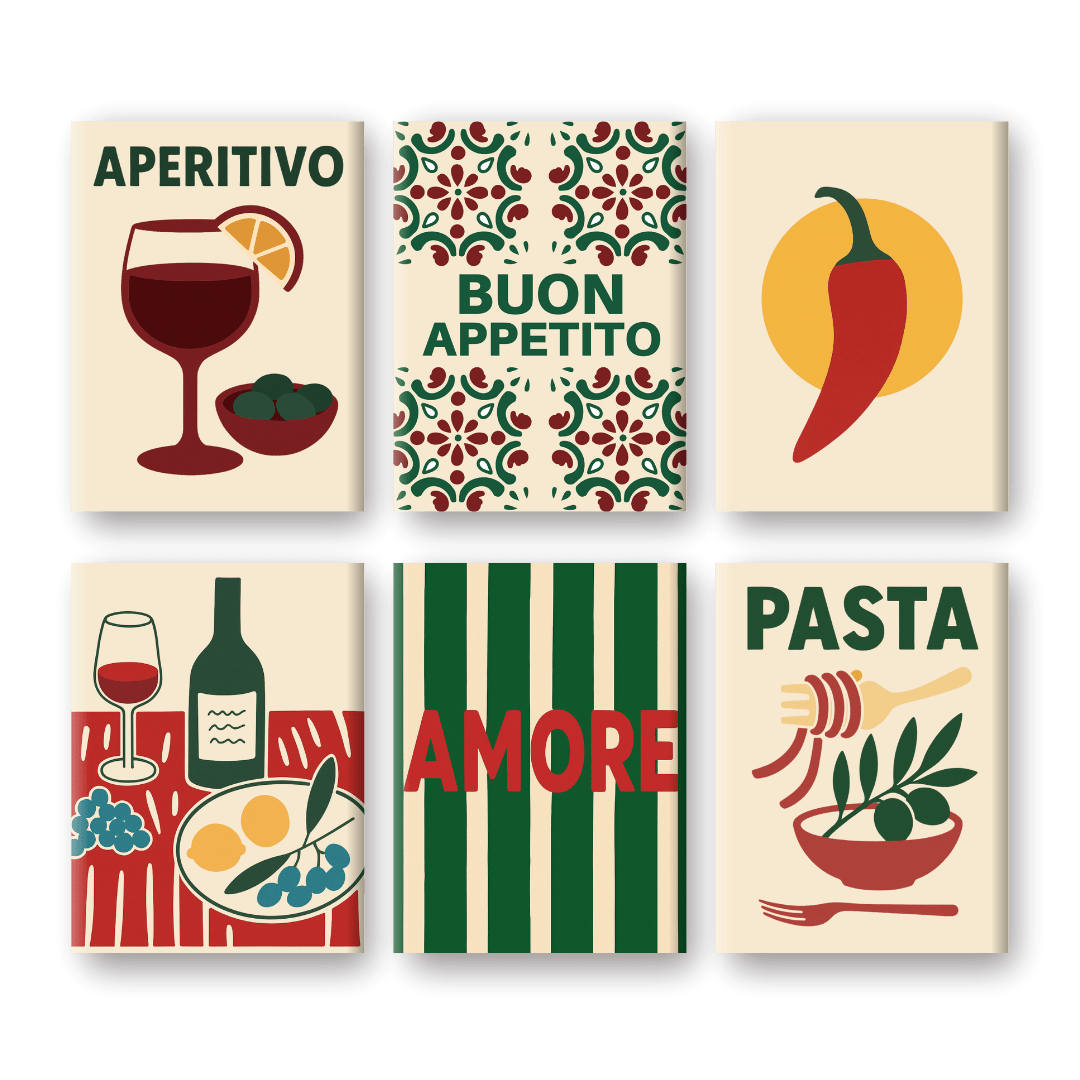 La Dolce Vita: Mini Italy Feast - Paint by Numbers Kit