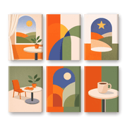 Calm Geometric Horizons - Paint by Numbers Kit