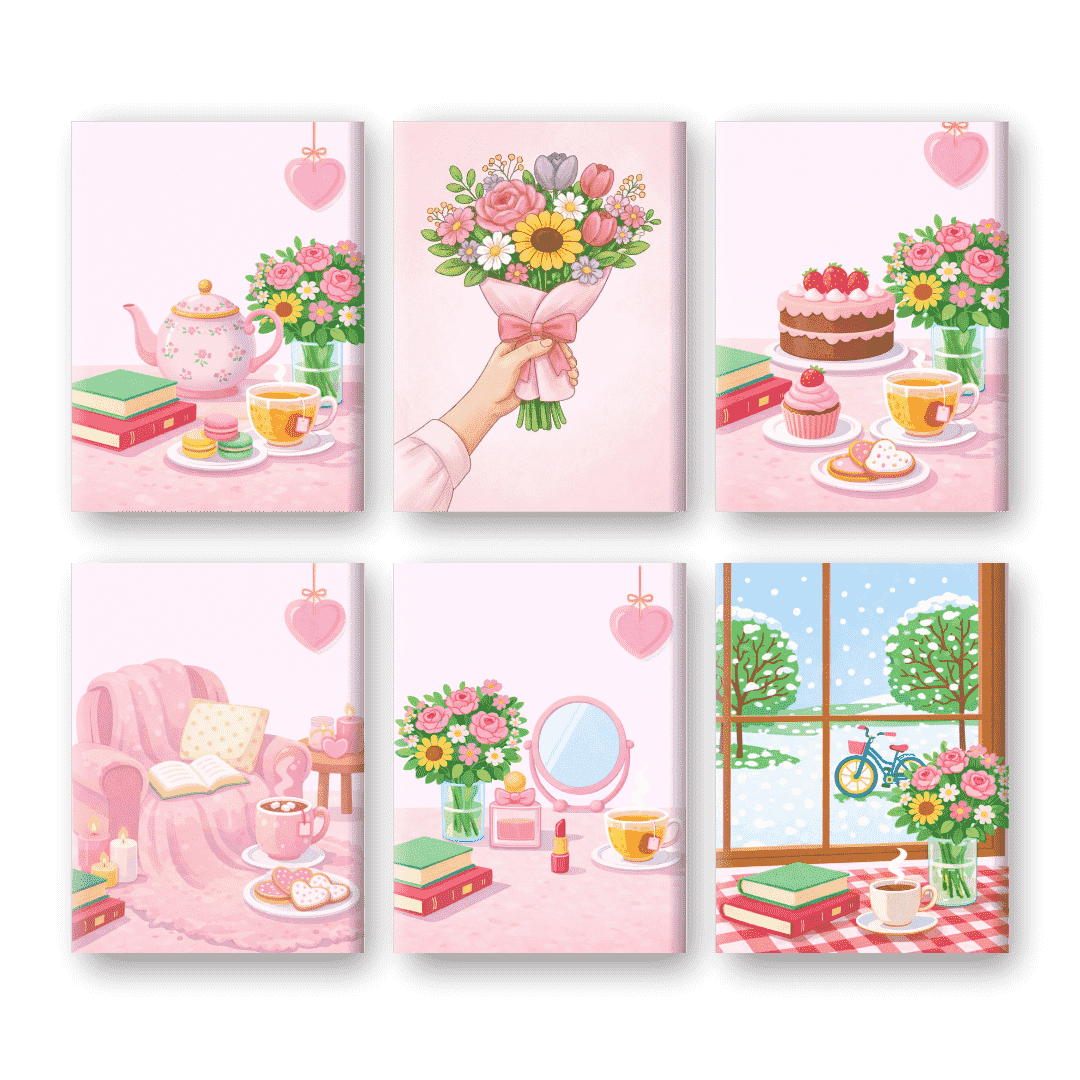 Peaceful Blooms & Gentle Moments - Paint by Numbers Kit
