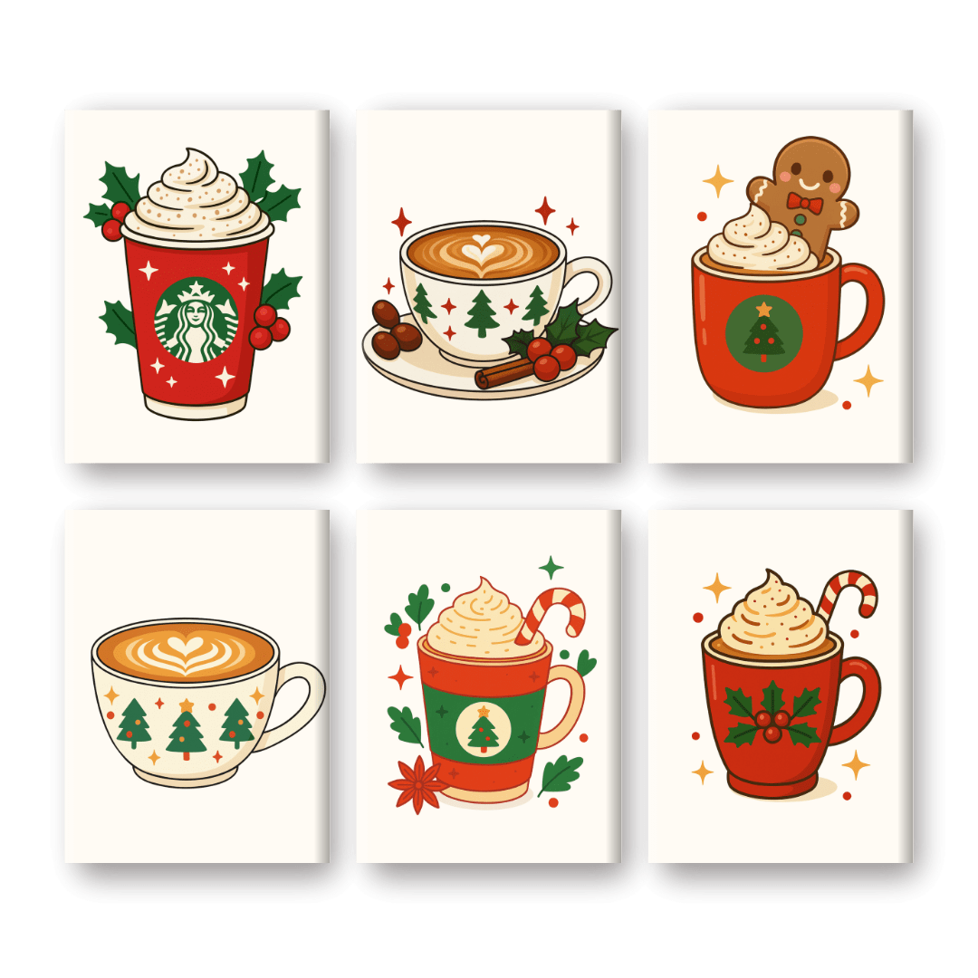 Christmas Coffee & Treats - Paint by Numbers Kit