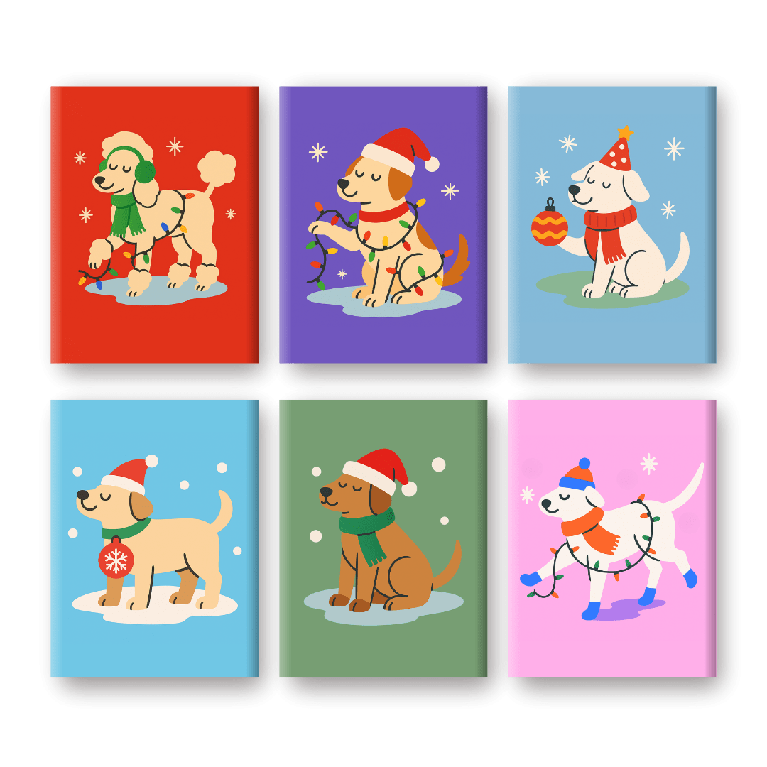 Festive Canines Collection - Paint by Numbers Kit