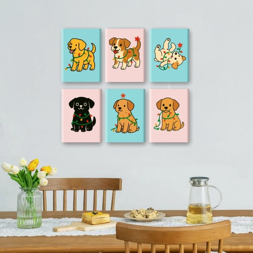 6 Mini Joyful Puppies - Detail 2