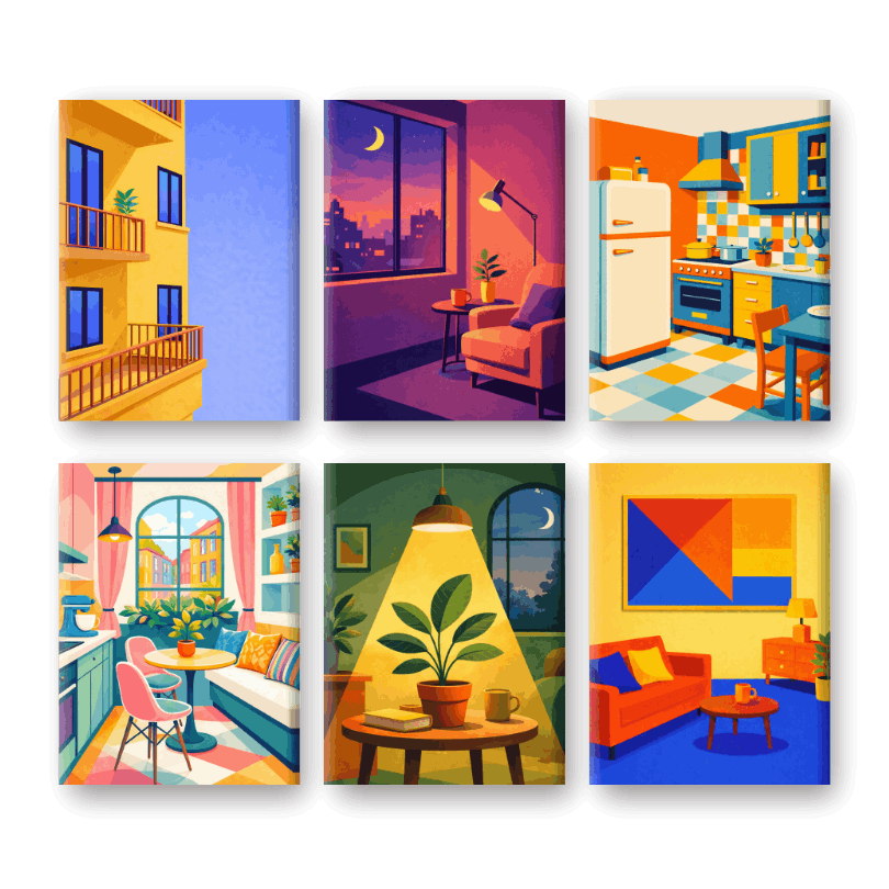 City Garden Miniatures - Paint by Numbers Kit