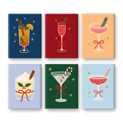 Festive Cheers: Christmas Cocktails - Paint by Numbers Kit