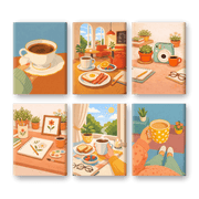 6 Mini Coffee & Comforts - Paint by Numbers Kit
