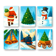 Colorful Christmas Cheer - Paint by Numbers Kit
