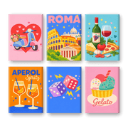 Colorful Italy & Aperitivo - Paint by Numbers Kit