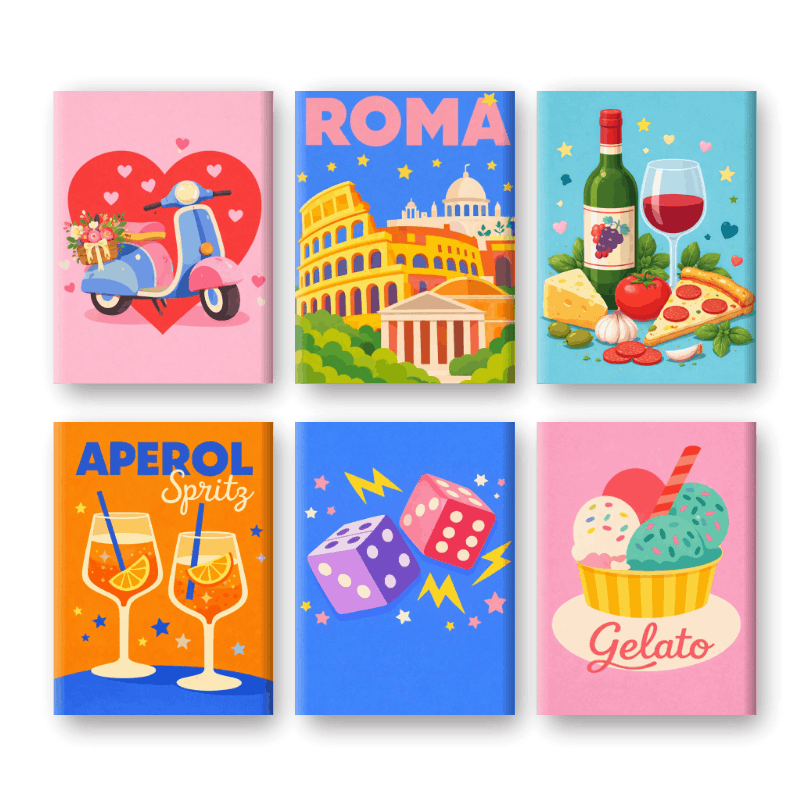 Colorful Italy & Aperitivo - Paint by Numbers Kit