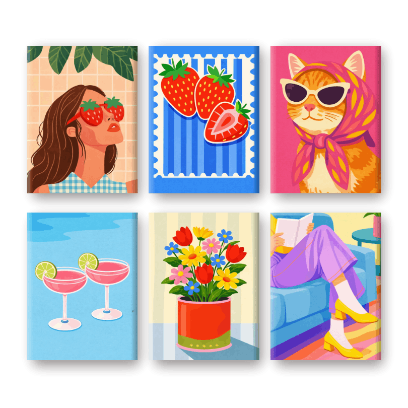 Colorful Pop Art Wonderland - Paint by Numbers Kit