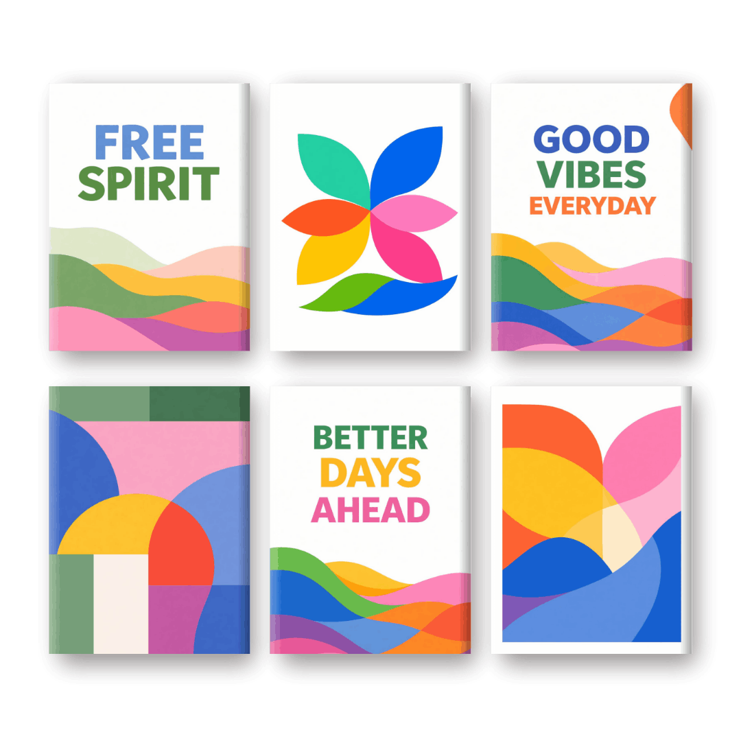 Abstract Rainbow Harmony Set - Paint by Numbers Kit
