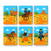 Wild West Mini Adventures - Paint by Numbers Kit