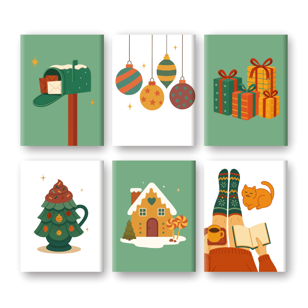 Cozy Christmas Ornaments Mini Set - Paint by Numbers Kit