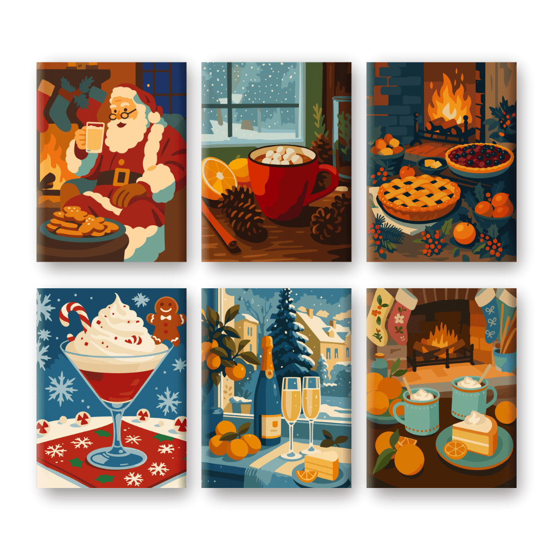 Cozy Holiday Bliss Set - Paint by Numbers Kit