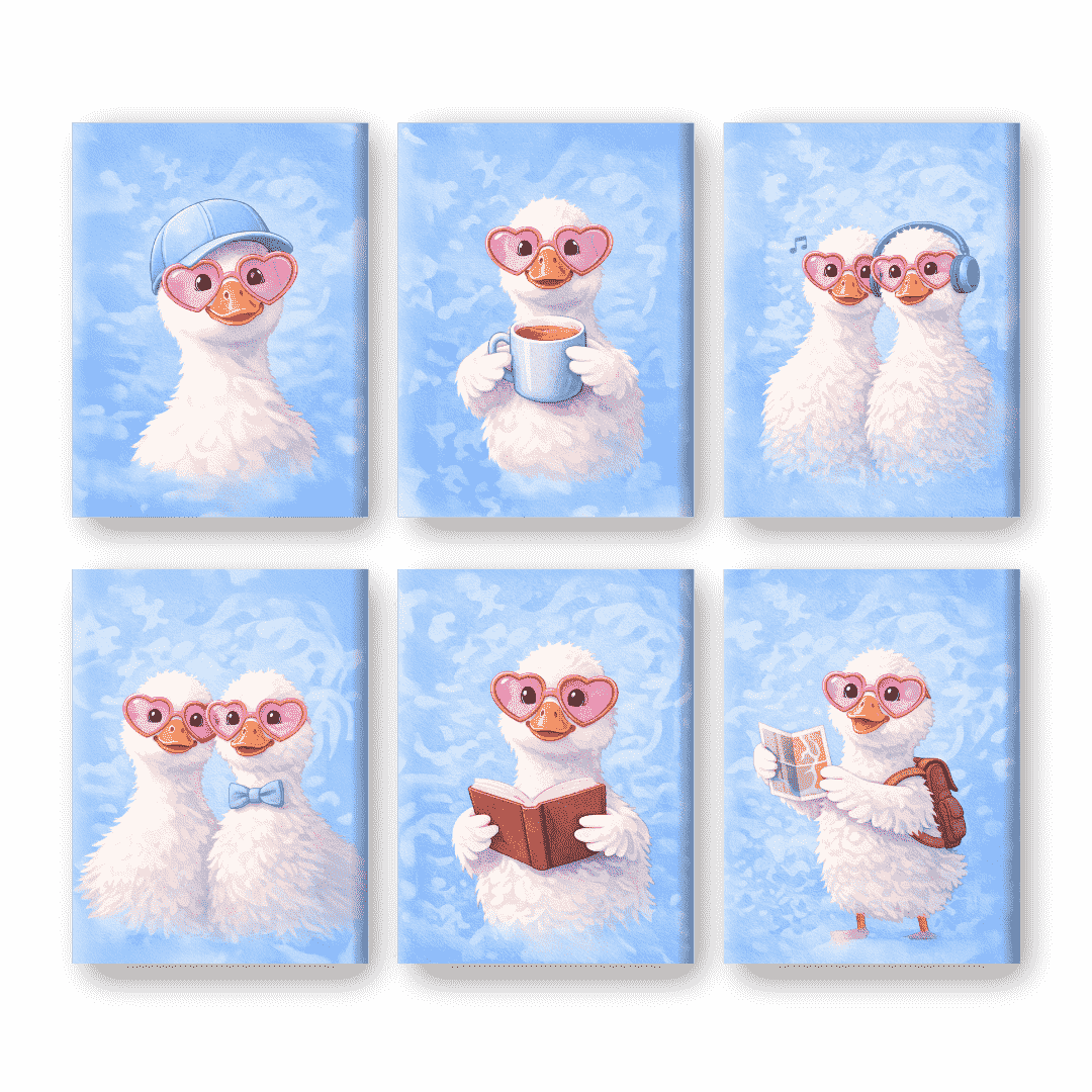 Cute Goose Playground - Paint by Numbers Kit